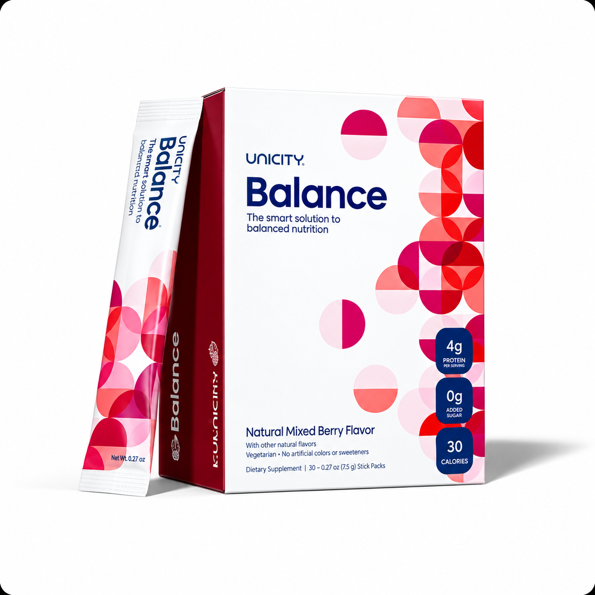 Unicity Balance – Natural Mixed Berry Flavor | 4g Protein | 0g Added Sugar