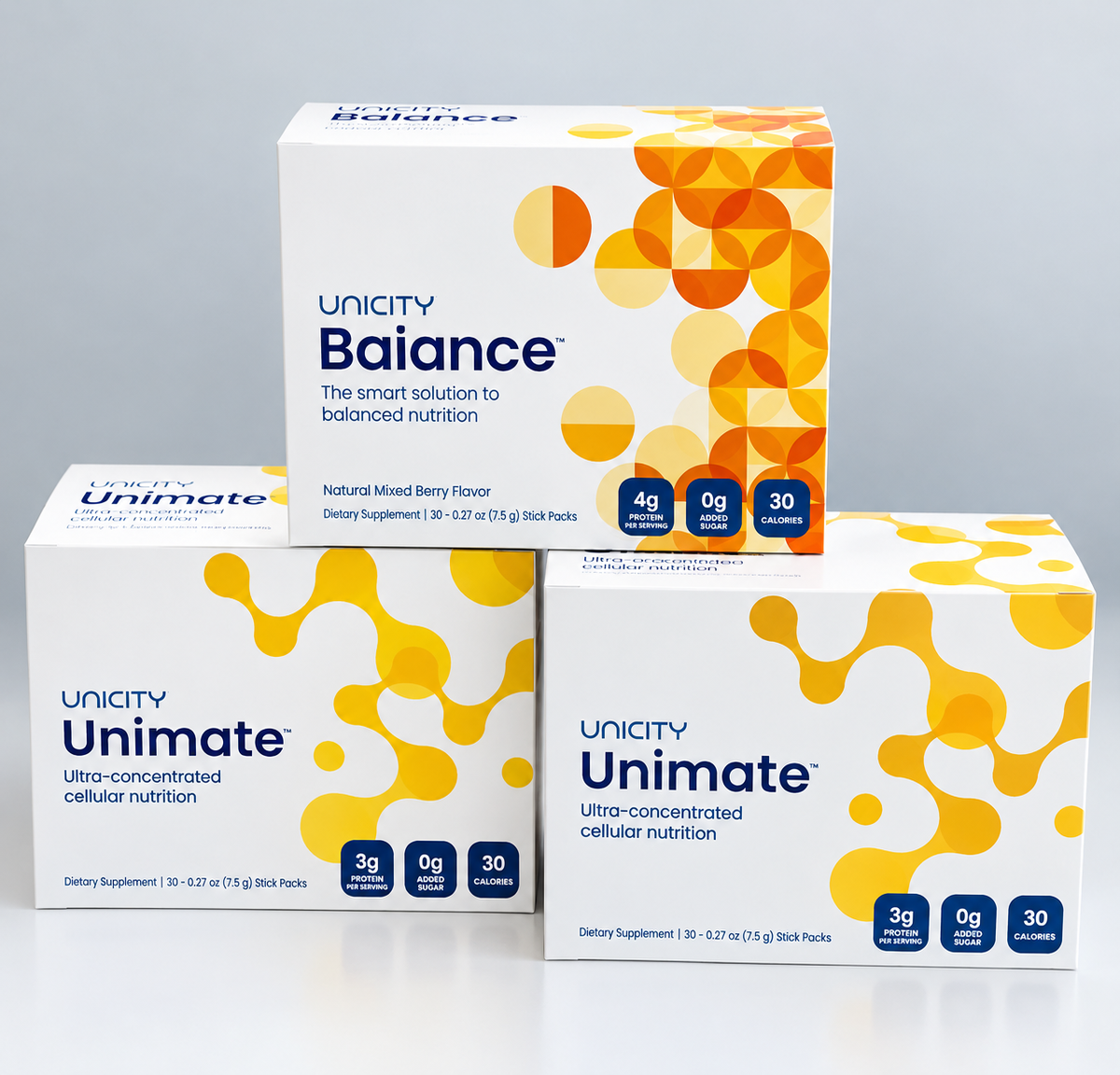 Unicity Balance & Unimate – Complete Nutrition Combo | 3-Pack